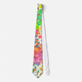 Cravate Cœurs de Confettis Pastels (Devant)