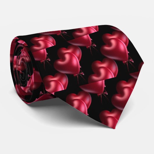 Cravate Coeurs de Redd (Roulé)