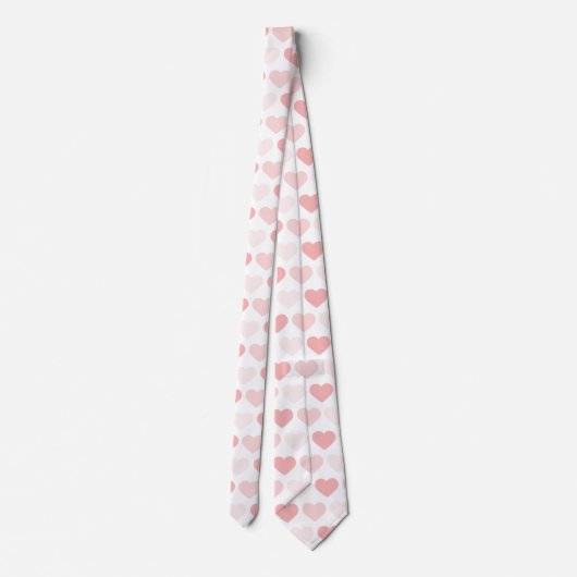 Cravate Coeurs de rose simple et moderne (Dos)