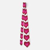 Cravate Coeurs de verre de Valentines (Dos)