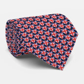 Cravate coeurs drapeau britannique (Roulé)