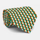 Cravate Coeurs du drapeau de la Côte d'Ivoire (Roulé)