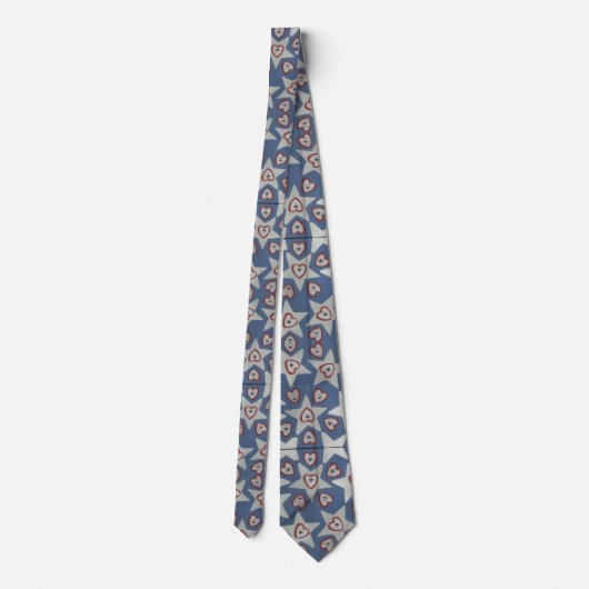 Cravate Coeurs et étoiles (Dos)