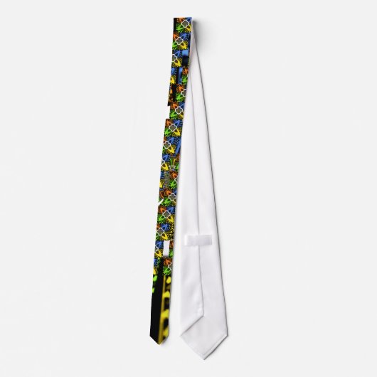 Cravate Coeurs Iridescente Polka sans soudure Point Art Ab (Dos)