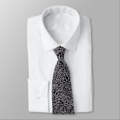 Cravate Coeurs Noirs Et Pois (Attaché)