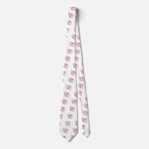 Cravate Coeurs Red Valentine interconnectés
