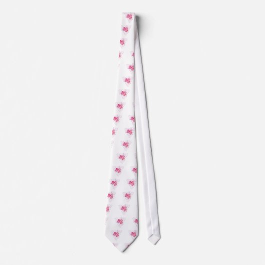 Cravate Coeurs roses (Devant)