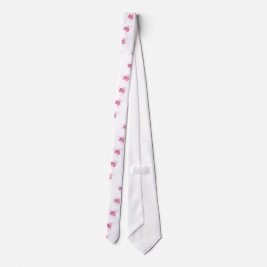 Cravate Coeurs roses (Dos)