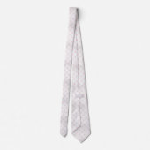 Cravate Coeurs roses subtils et Motif diamant (Dos)