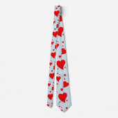 Cravate Coeurs rouges (Dos)