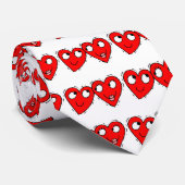 Cravate Coeurs Valentin en amour (Roulé)