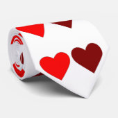 Cravate Coeurs Valentines Jour Rouge Maroon 4Adam (Roulé)