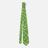 Cravate Coeurs Vert Et Blanc Saint Patrick (Dos)