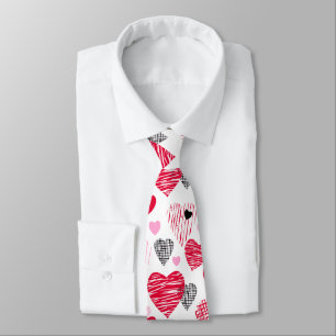 Cravate Coeurs Whimsical Valentine's