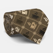 Cravate Coffee Mocha Motif (Roulé)