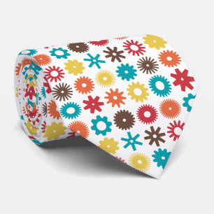 Cravate Cogs - Couleurs 02 sur fond blanc
