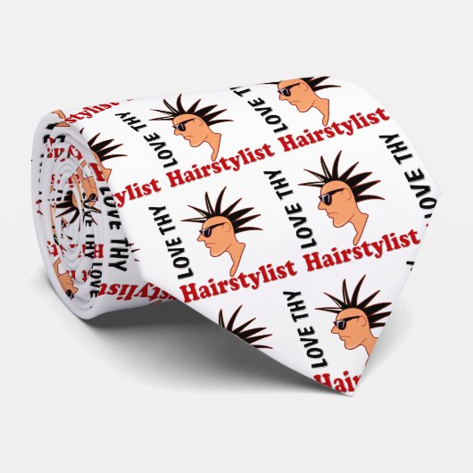 Cravate Coiffeur drôle (Roulé)