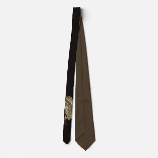 Cravate Coiffure amérindienne, nuances Brown (Dos)