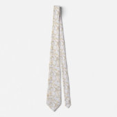 Cravate Col blanc gris marbre motif hommes (Devant)