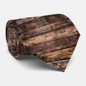 Cravate Col Crampon en Bois Rustique Shabby Chic (Roulé)