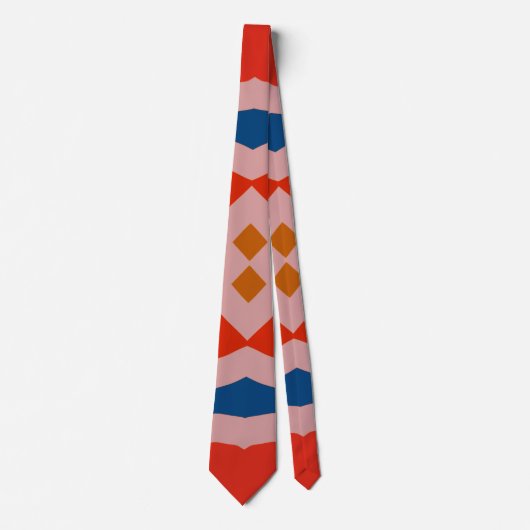 Cravate Col cravate, un motif d'impression de tissu multic (Devant)