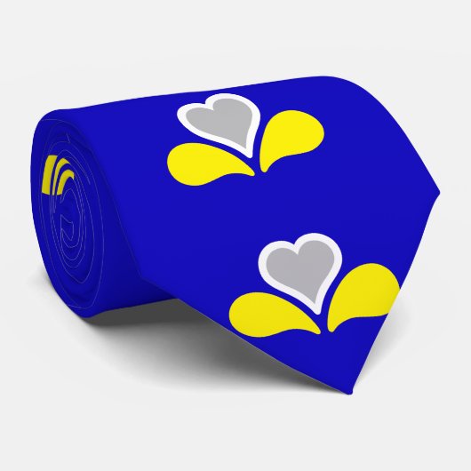 Cravate Col de Bruxelles, drapeau de la Belgique (Roulé)