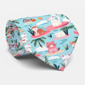 Cravate Col de chat de plage d'été Necktie Tie (Roulé)