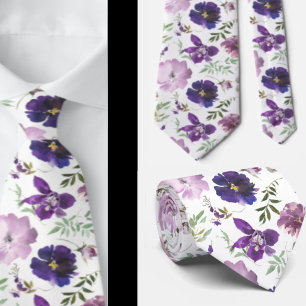 Cravate Col de Gentleman Nœud Papillon Floral pour Maria