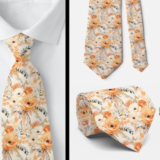 Cravate Col de Gentleman | Nœud Papillon Floral pour Maria