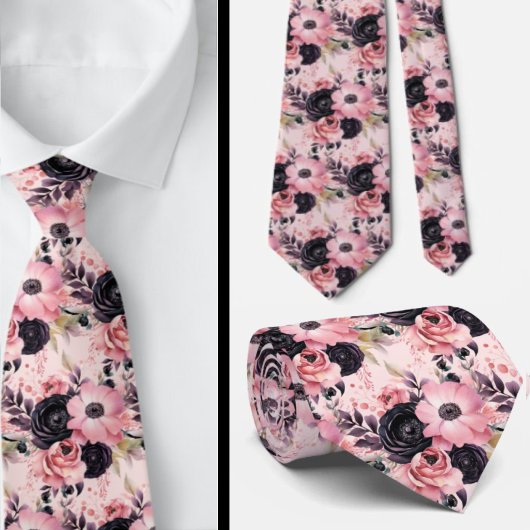 Cravate Col de Gentleman | Nœud Papillon Floral pour Maria