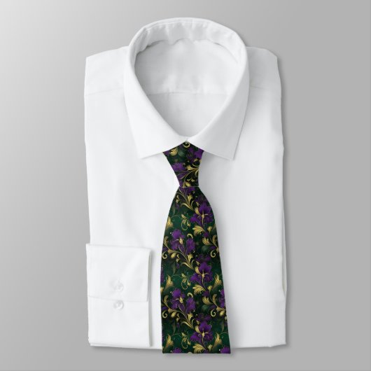 Cravate Col de Mardi Gras pour homme  (Attaché)