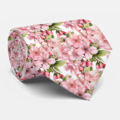 Cravate Col de tie Fleur de Cerisier Japonaise (Roulé)