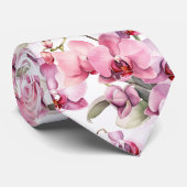 Cravate Col élégant orchidée rose (Roulé)