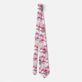 Cravate Col élégant orchidée rose (Dos)