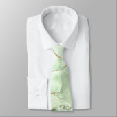 Cravate Col en agate vert sauge (Attaché)