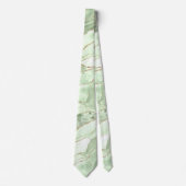 Cravate Col en agate vert sauge (Devant)