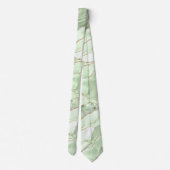 Cravate Col en agate vert sauge (Dos)