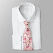 Cravate Col en forme d'ours en peluche rose (Attaché)