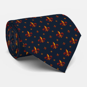 Cravate Col Nœud Fleur De Lis