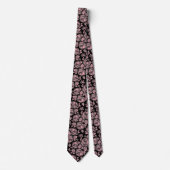Cravate Col rose floral Tie à motif Rose (Devant)