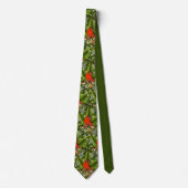 Cravate Col Tocard Cardinal en Verdure d'Hiver (Devant)