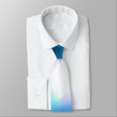 Cravate Cold Flame cool bleu art abstrait moderne (Attaché)