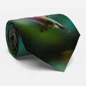 Cravate Colibri à gorge rubis - Photo originale (Roulé)