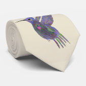 Cravate Colibri avec Cœur (Roulé)