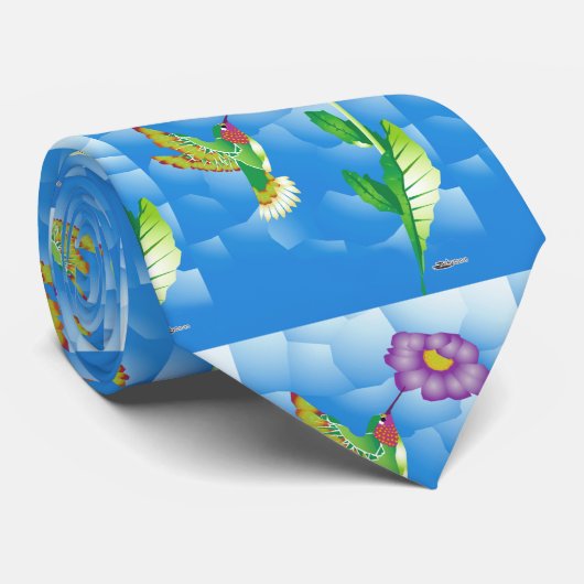 Cravate Colibri : Stylisé (Roulé)