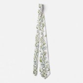 Cravate Colier de mariage Spray de Eucalyptus et Vignes & (Dos)