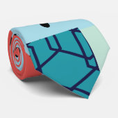 Cravate Collage Abstrait Pop Rétro (Roulé)