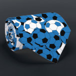 Cravate Collage bleu, blanc et noir de ballon de football<br><div class="desc">Cravate bleue de ballon de football de collage - une copie latérale. le ⭐ ce produit est 100% personnalisable. Des graphiques et/ou le texte peuvent être supprimés, déplacé, remis à la côte, changé autour, tourné, etc… 99% de mes conceptions dans mon magasin sont faits dans les couches. Ceci le rend...</div>