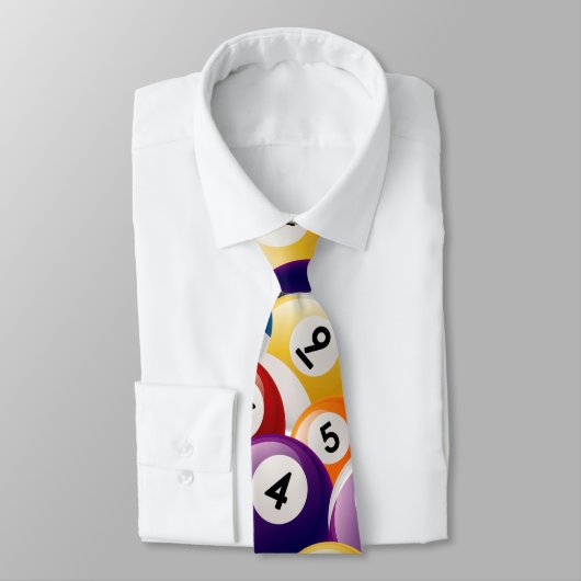CRAVATE COLLAGE DE BOULES DE BILLARDS (Attaché)