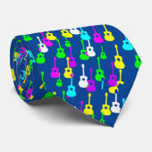 Cravate Collage de guitare (Roulé)